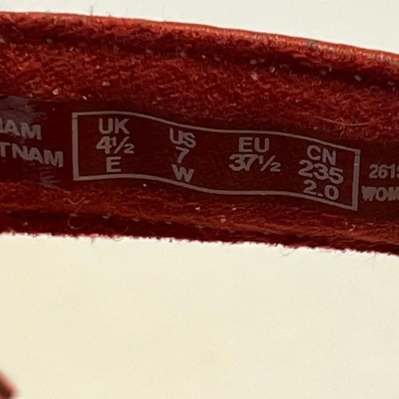 Clarks Collection Gladiator Sandals Leisa Ruby Red Size 7‎ W - Picture 9 of 10